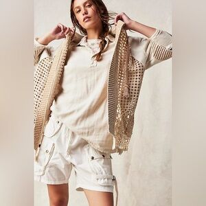 Free People We The Free Beach Club Buttondown Size XS/S